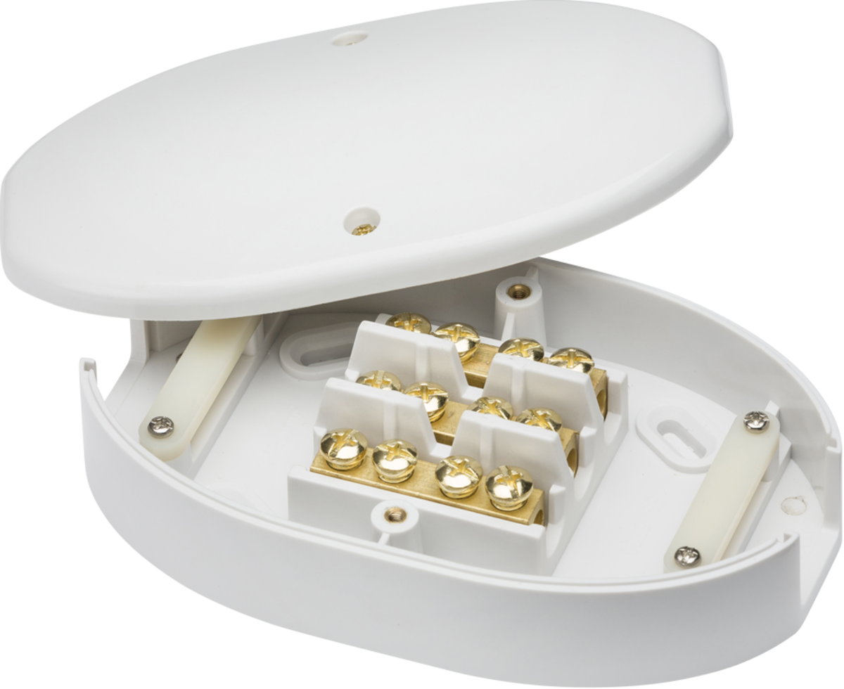 60A Junction Box 3-Terminal  - White