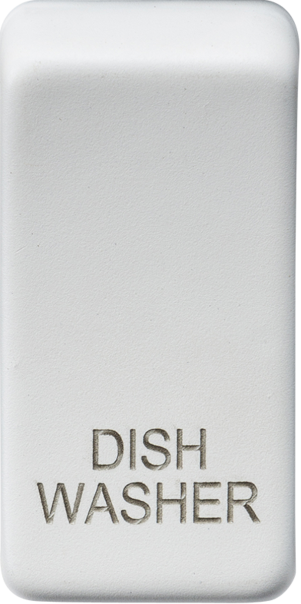 Switch cover "marked DISHWASHER" - matt white