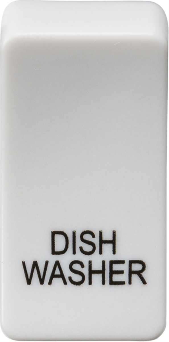 Switch cover "marked DISHWASHER" - white