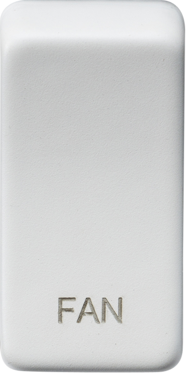 Switch cover "marked FAN" - matt white