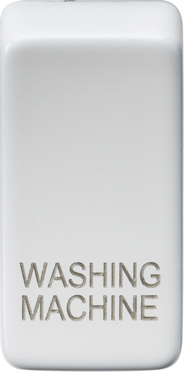 Switch cover "marked WASHING MACHINE" - matt white