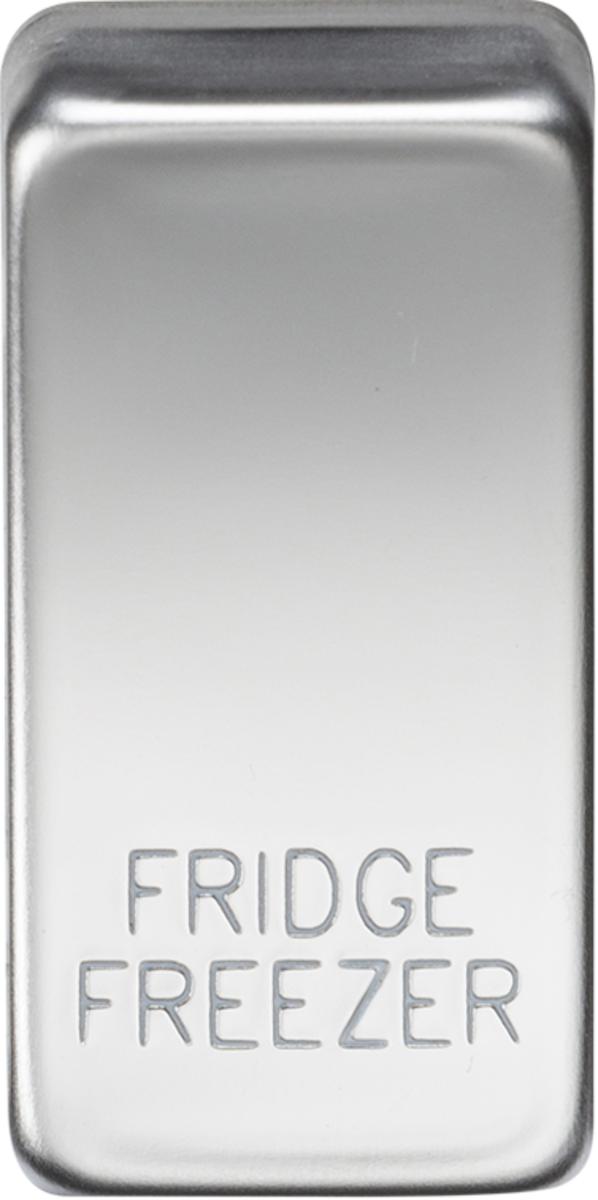 Switch cover "marked FRIDGE/FREEZER" - polished chrome