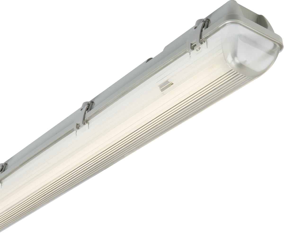 230V IP65 1x36W 4ft Single HF Non-Corrosive Fluorescent Fitting with Emergency