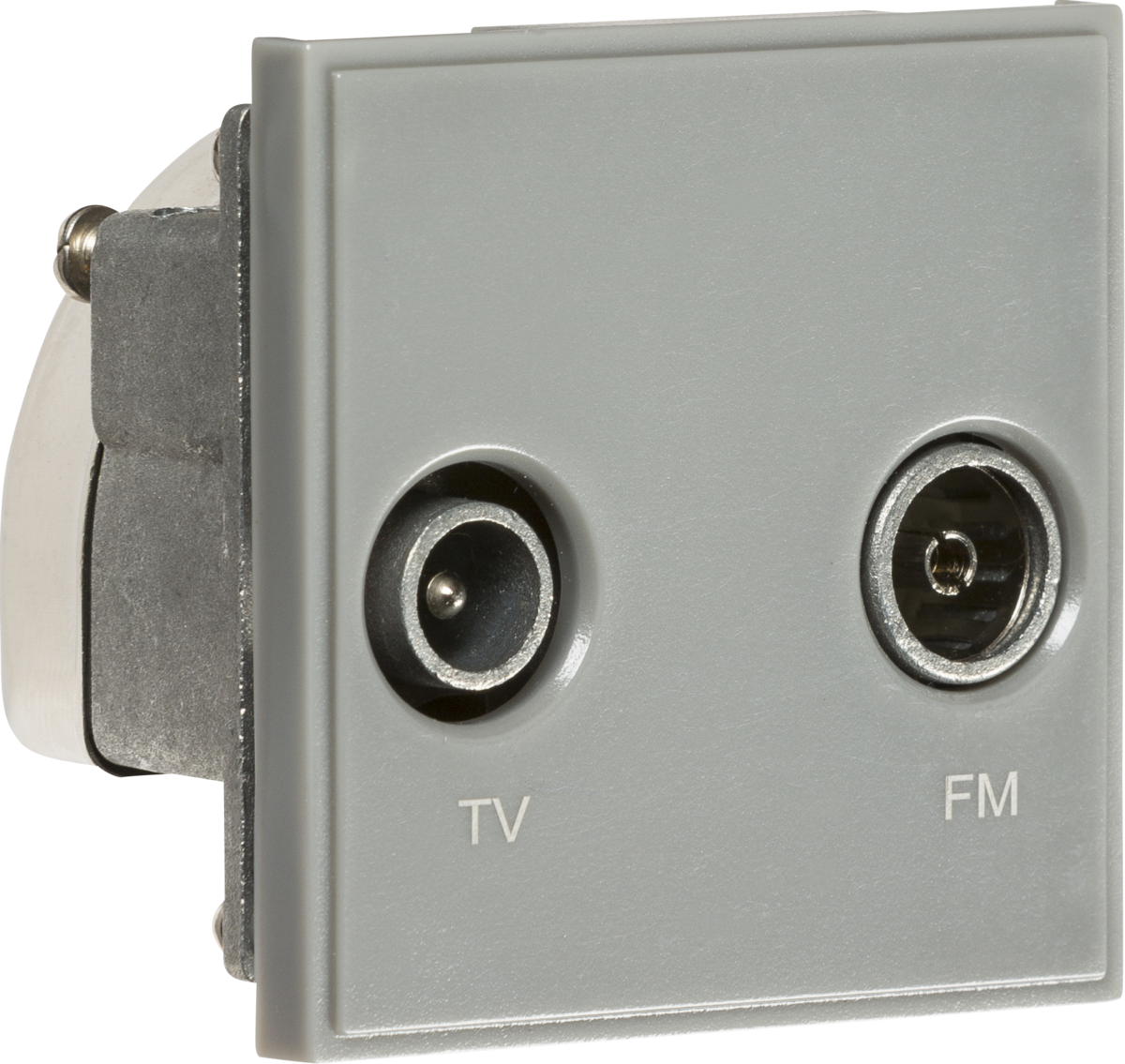 Diplexed TV /FM DAB Outlet Module 50 x 50mm - Grey