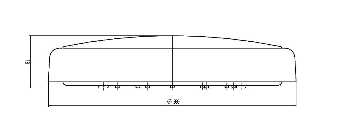 ML Accessories-BT20CTS 230V IP65 20W CCT Adjustable LED Bulkhead with Sensor