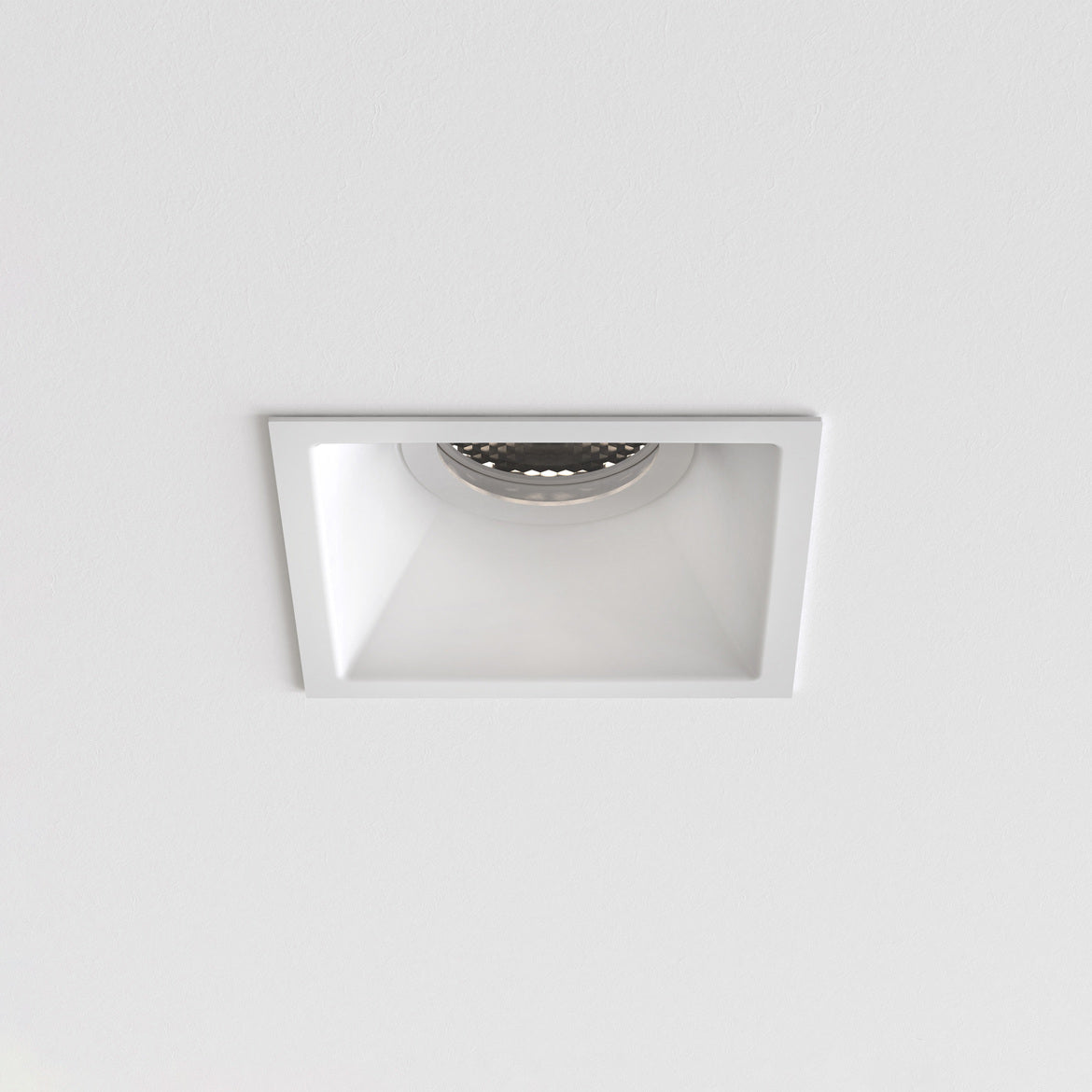 Minima Slimline Square Fixed Fire-Rated IP65 Matt White