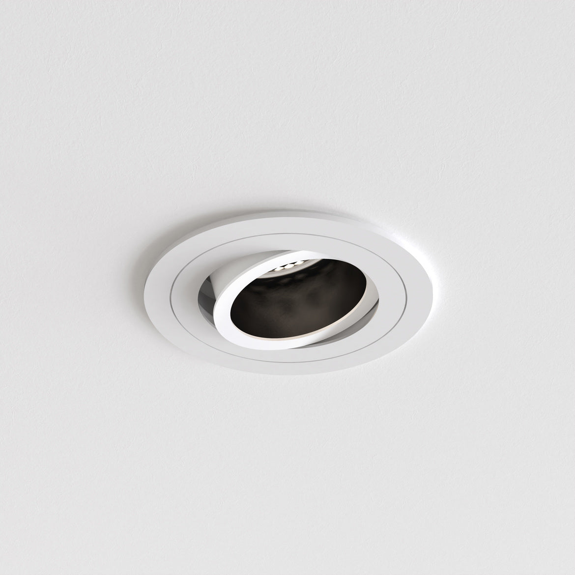 Pinhole Slimline Round Adjustable Fire-Rated Matt White