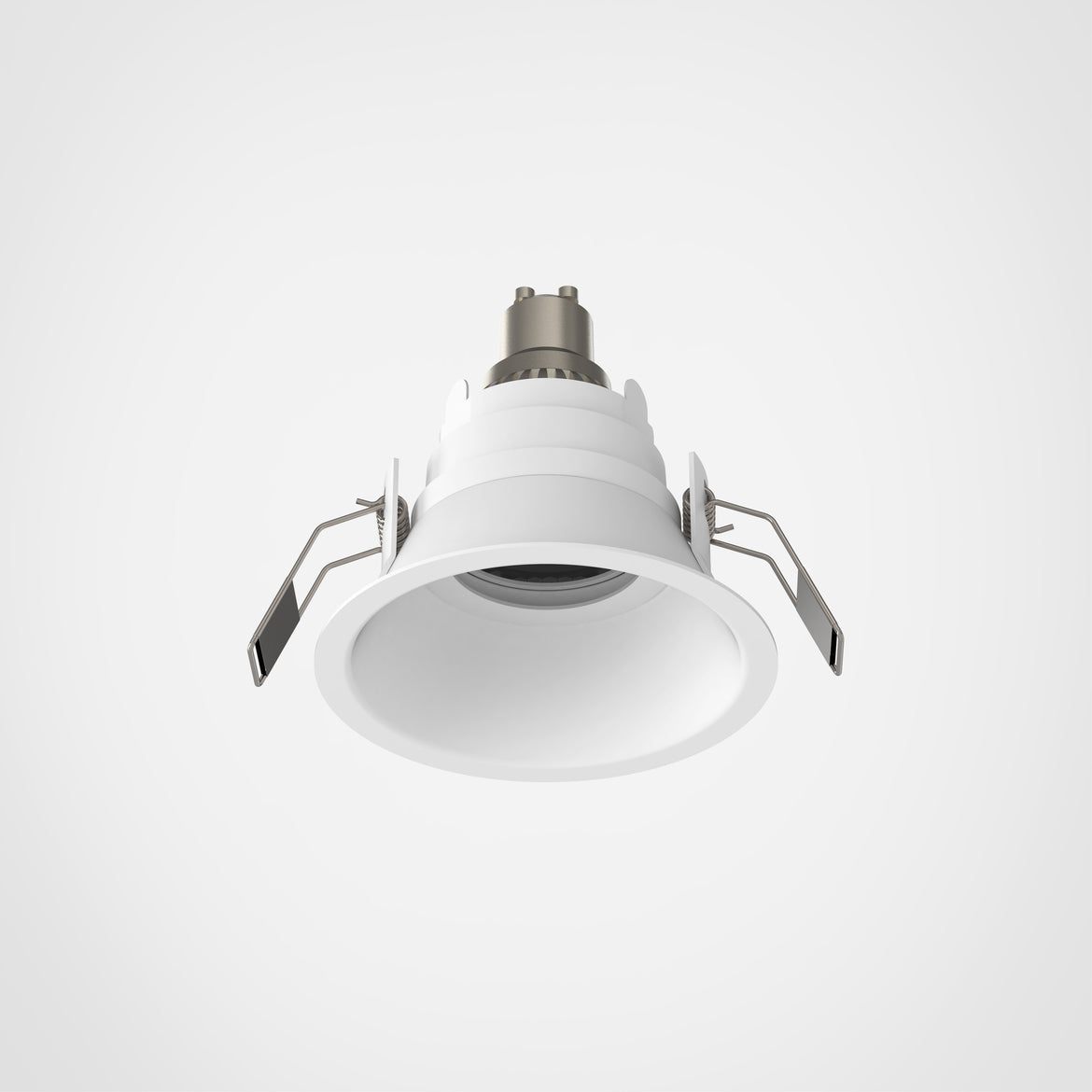 Minima Slimline Round Fixed Fire-Rated IP65 Matt White