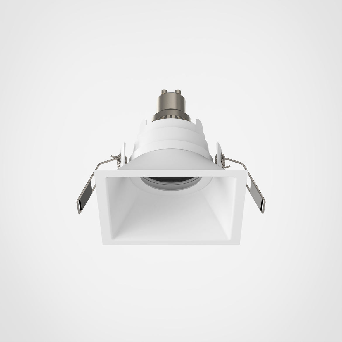 Minima Slimline Square Fixed Fire-Rated IP65 Matt White