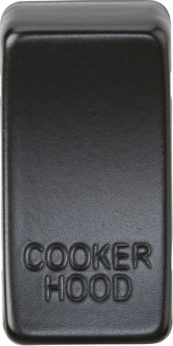 Switch cover "marked COOKER HOOD" - matt black