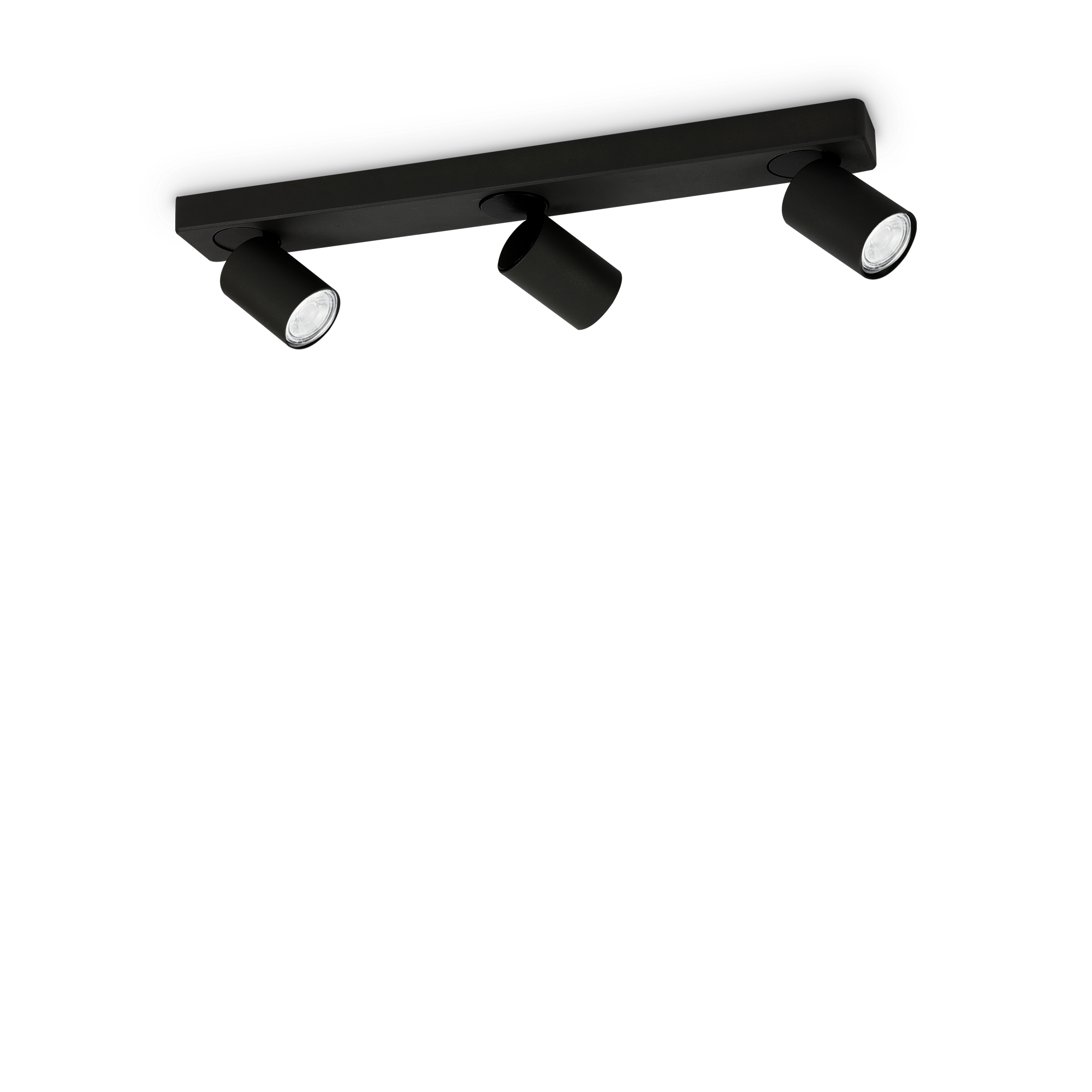 Ideal Lux 229058,Category_Flush Ceiling Lights,TECNICO,Finish_ RUDY PL3 NERO
