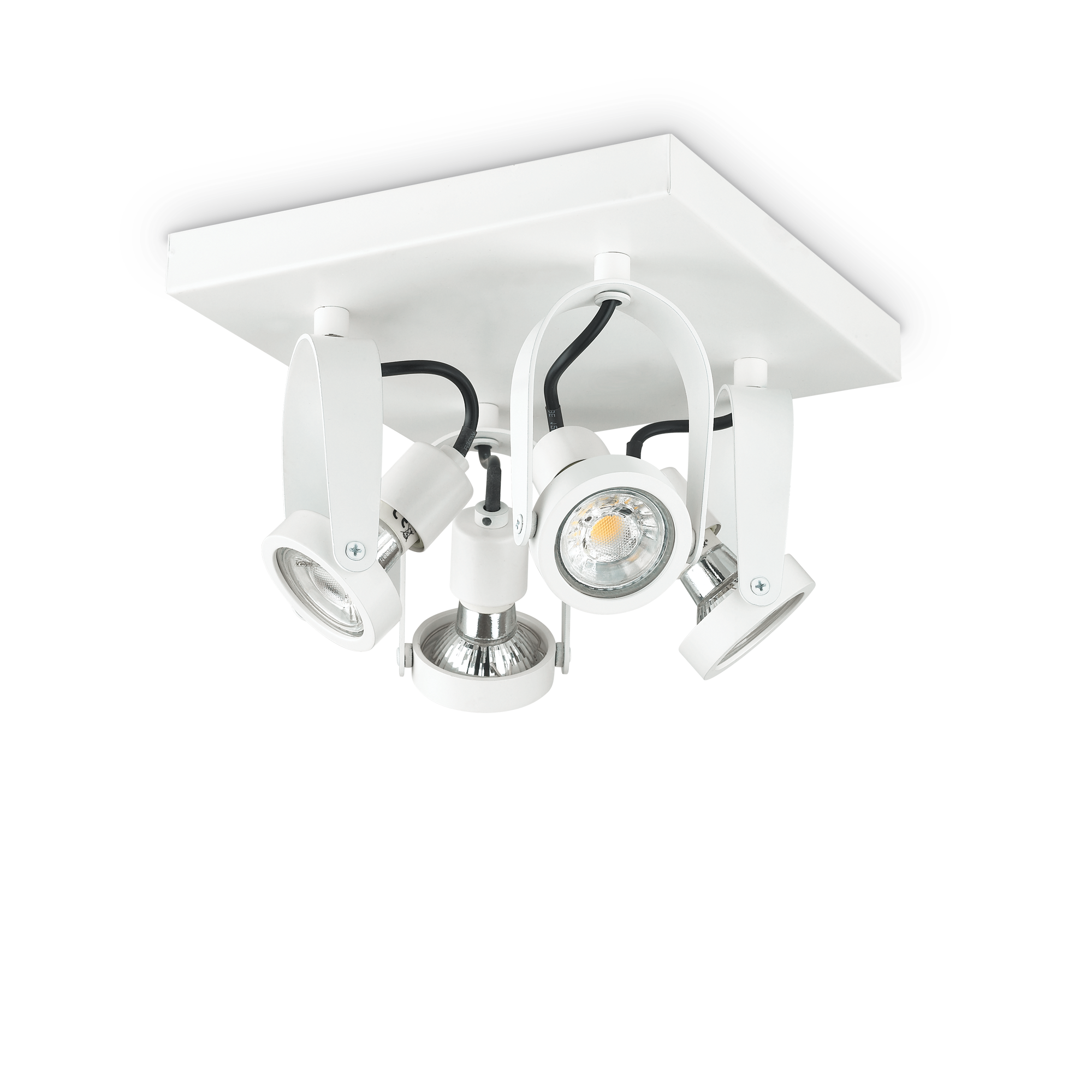 Ideal Lux 229614,Category_Flush Ceiling Lights,TECNICO,Finish_ GLIM COMPACT PL4 SQUARE BIANCO