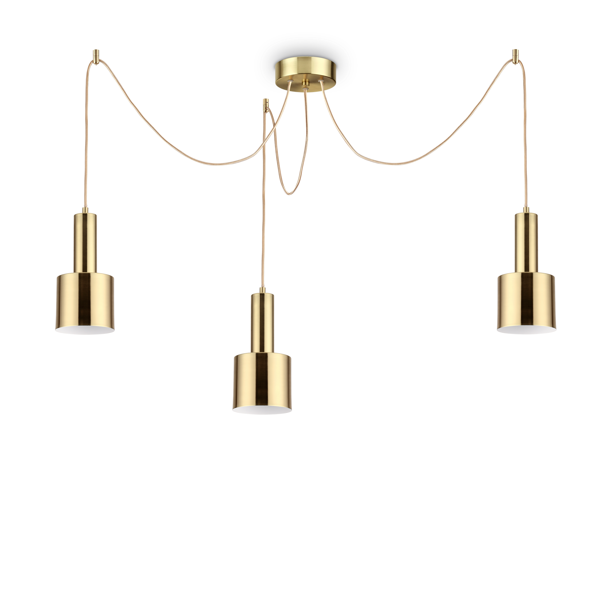 Ideal Lux 231600,Category_Pendants,MODERNO,Finish_ HOLLY SP3 OTTONE SATINATO