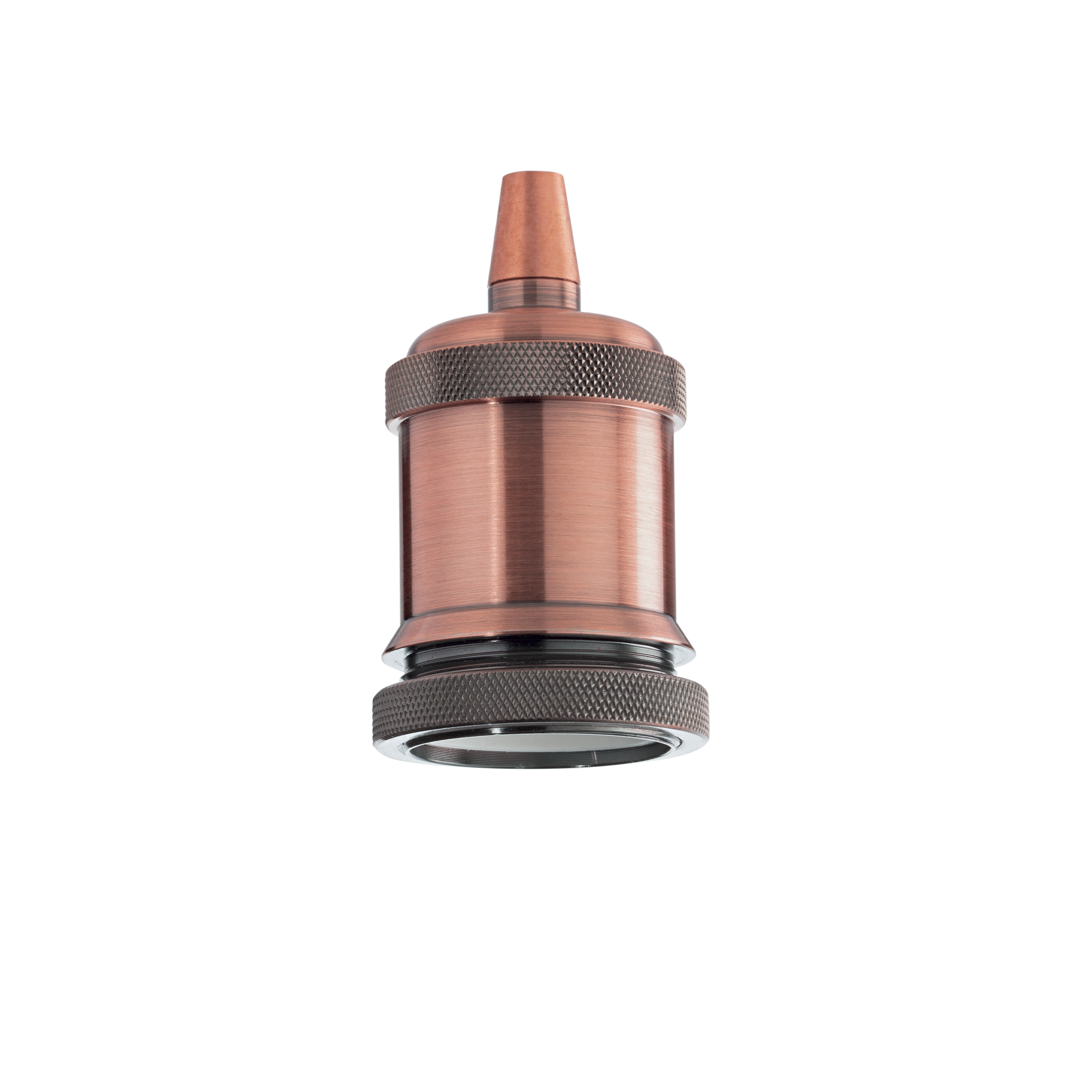 Ideal Lux 249223,Category_Accessories,ACCESSORI,Finish_ PORTALAMPADA E27 GHIERA RAME BRUNITO