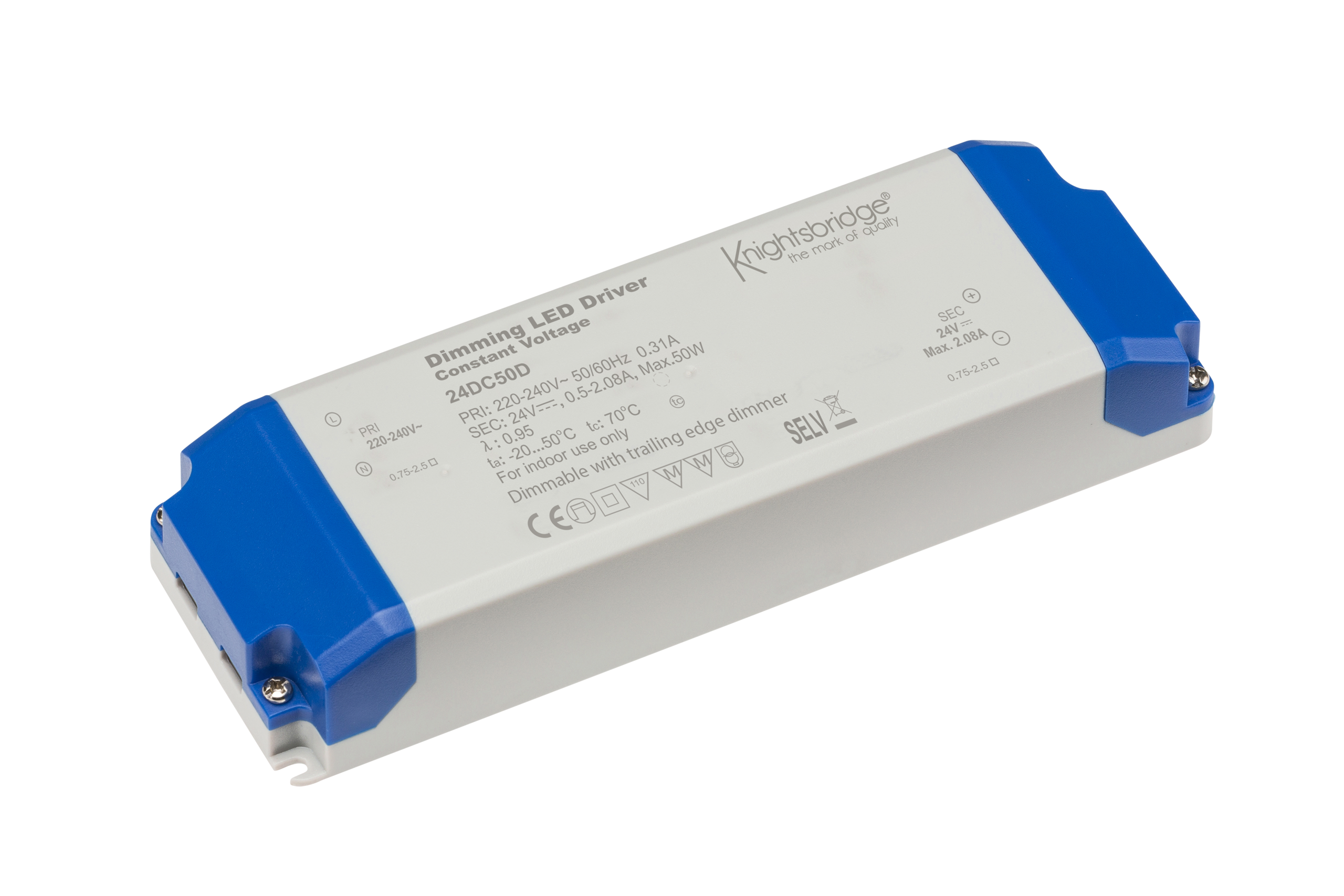 ML Accessories-24DC50D IP20 24V 50W DC Dimmable LED Driver - Constant Voltage