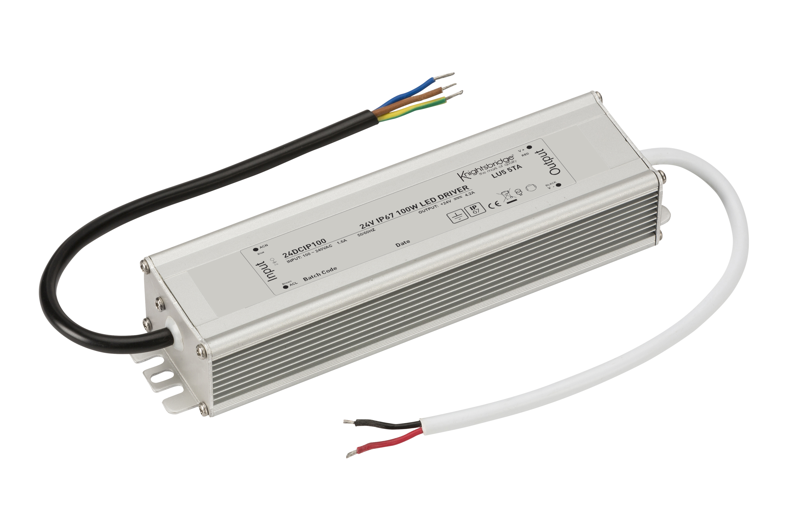 ML Accessories-24DCIP100 24V IP67 100W DC LED Driver - Constant Voltage
