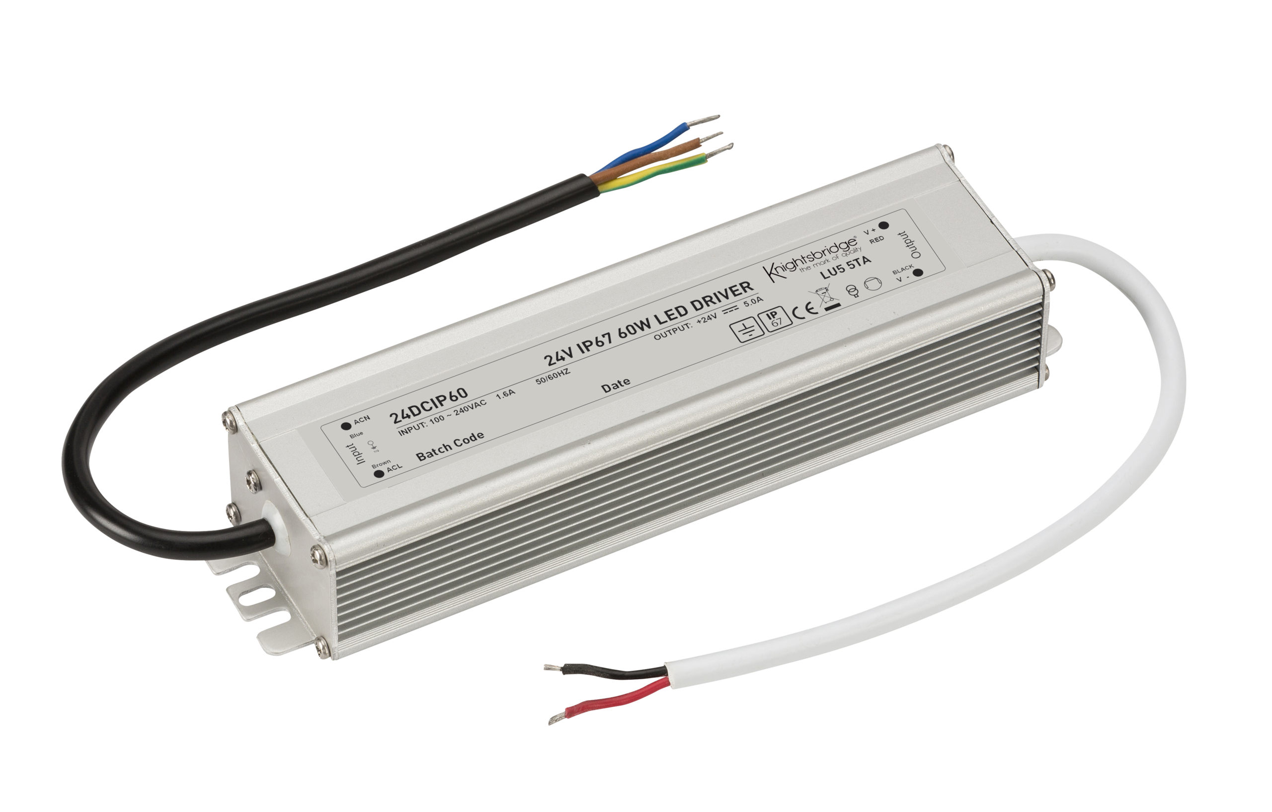 ML Accessories-24DCIP60 24V IP67 60W DC LED Driver - Constant Voltage