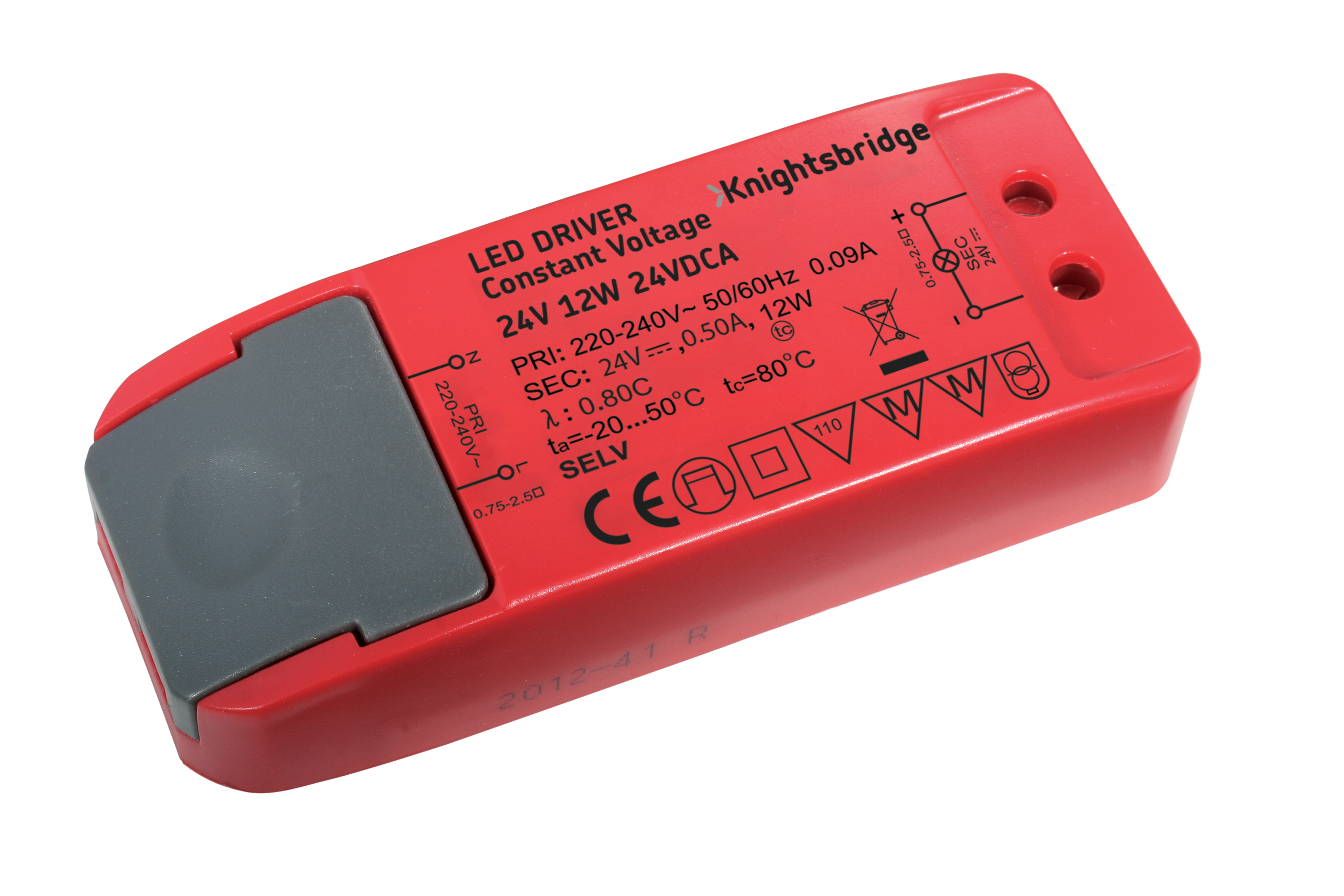 ML Accessories-24VDCA IP20 24V 12W LED Driver - Constant Voltage