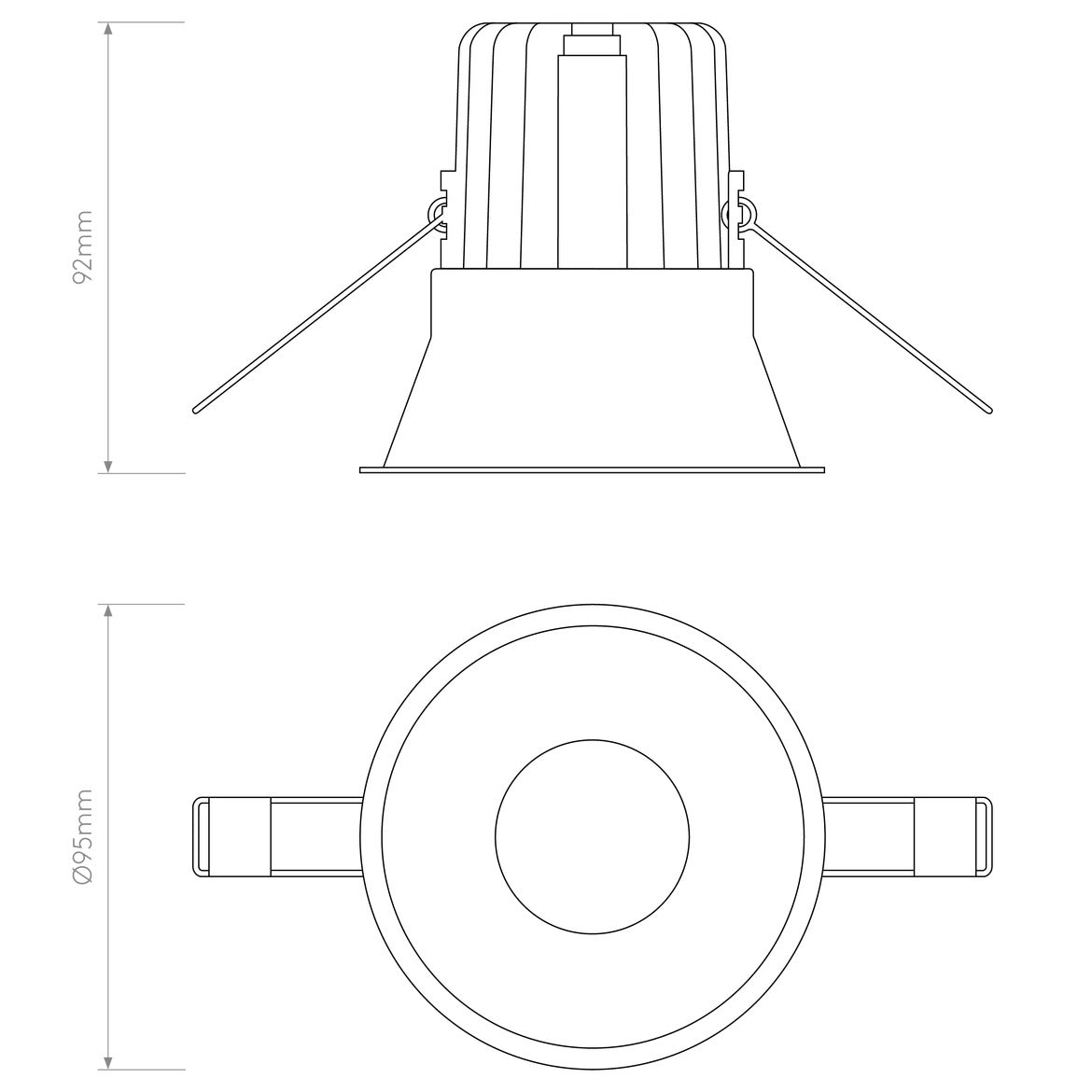 Minima Round IP65 Fire-Rated LED Matt White