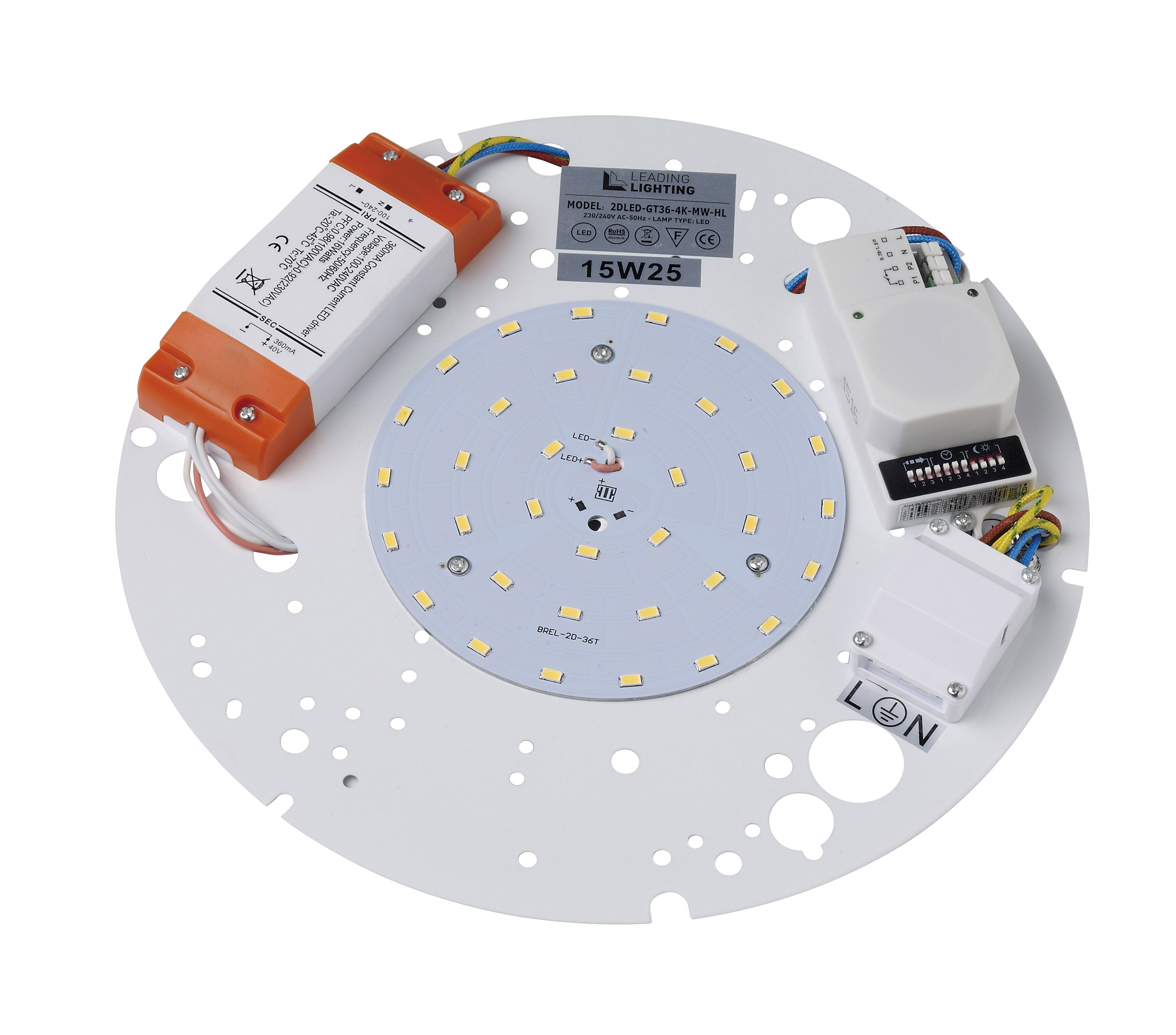 17W LED gear tray with high low microwave sensor
