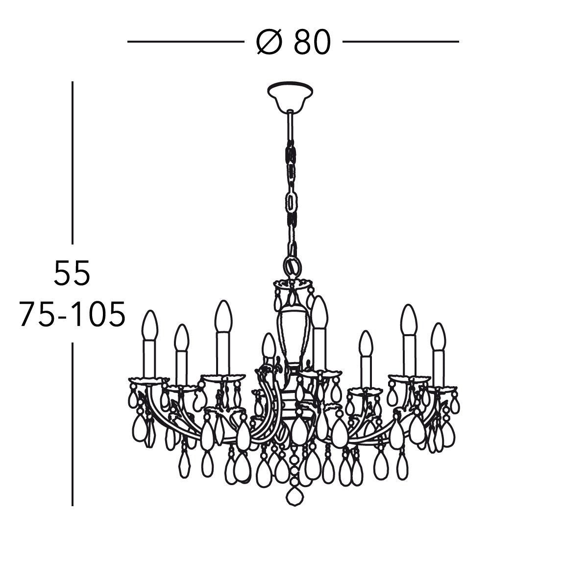 Kolarz 3003.88.3.KoT/al30 VICTORIA 2 Chandelier