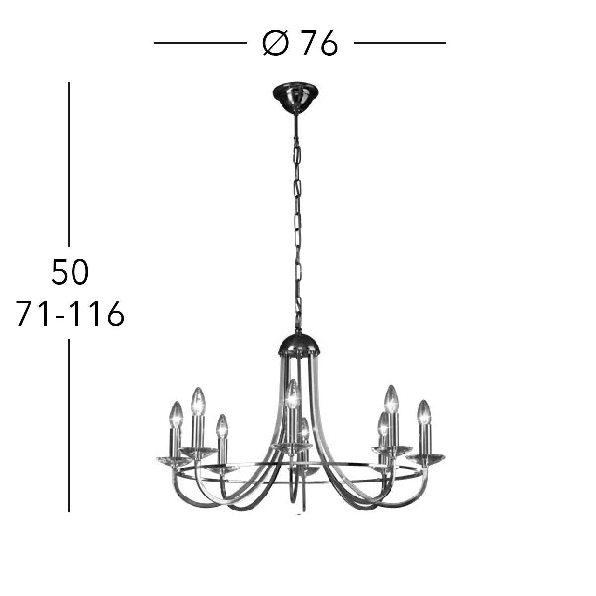 Kolarz 330.88.8C IMPERIAL Chandelier