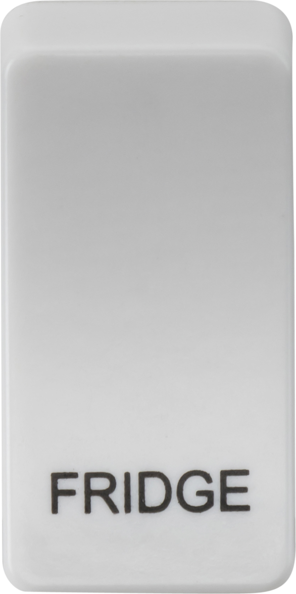 Switch cover "marked FRIDGE" - white