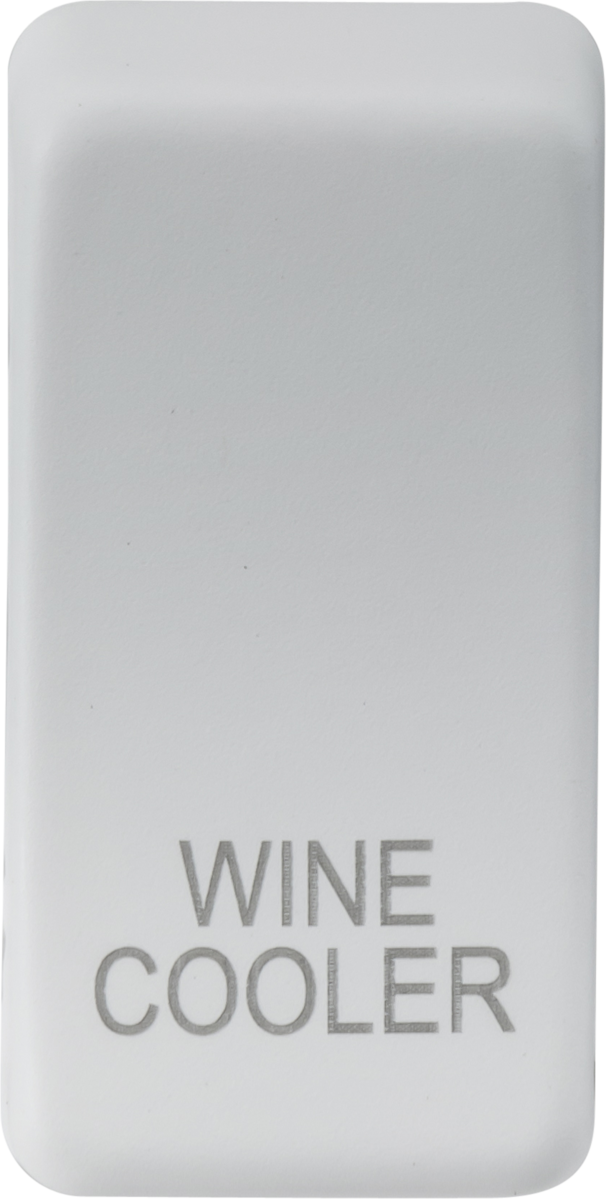 Switch cover "marked WINE COOLER" - matt white
