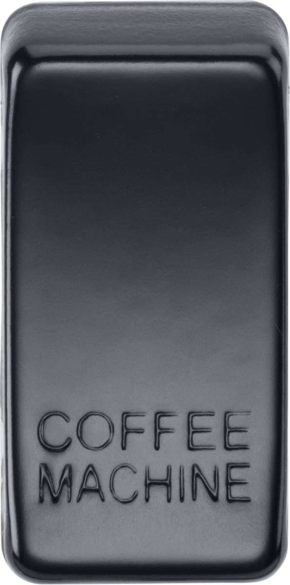 Switch cover "marked COFFEE MACHINE" - matt black