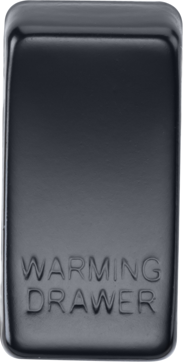 Switch cover "marked WARMING DRAWER" - matt black