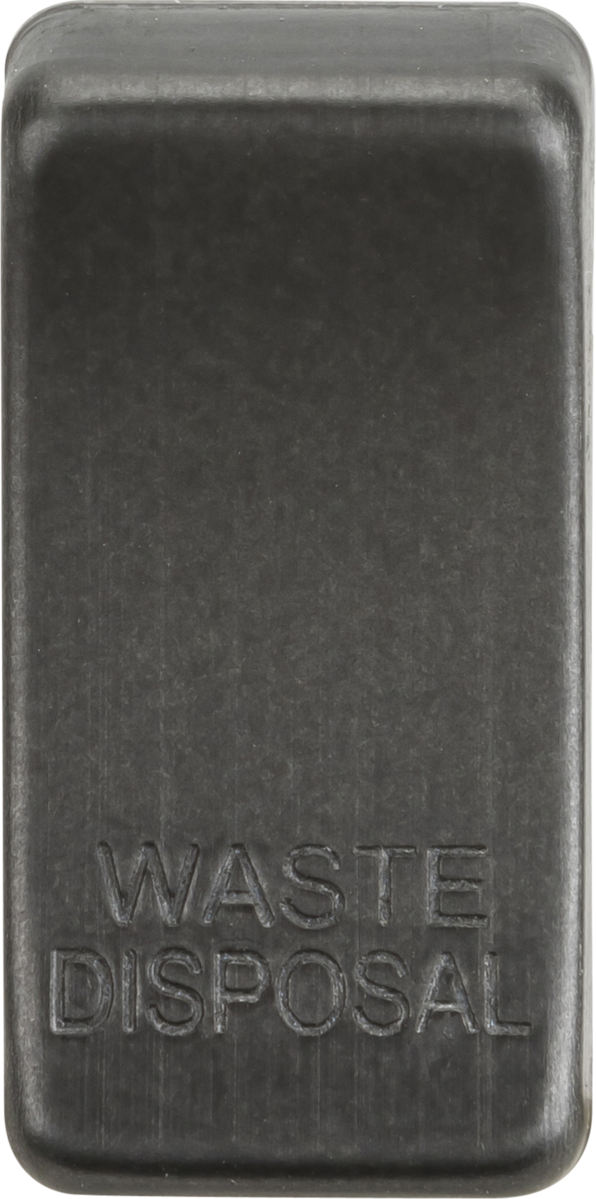 Switch cover "marked WASTE DISPOSAL" - smoked bronze