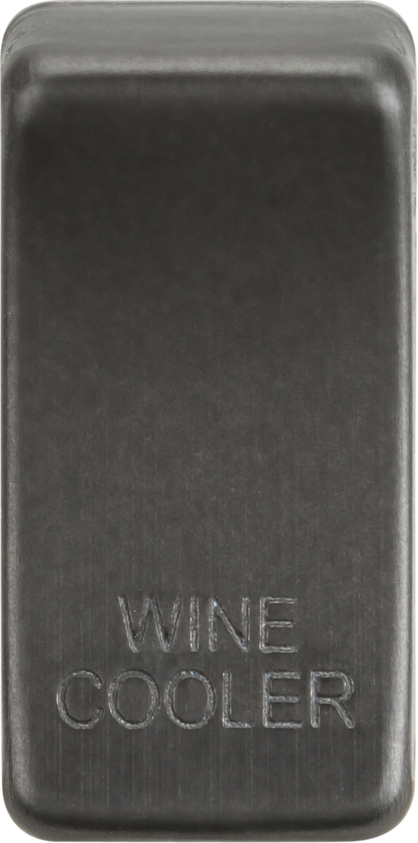 Switch cover "marked WINE COOLER" - smoked bronze
