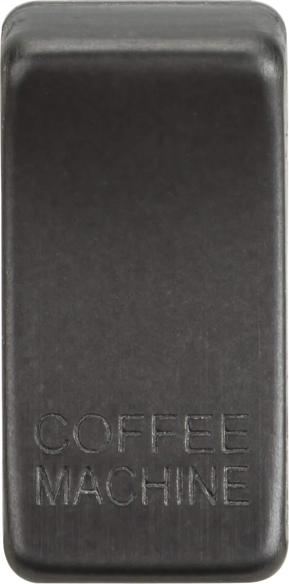 Switch cover "marked COFFEE MACHINE" - smoked bronze