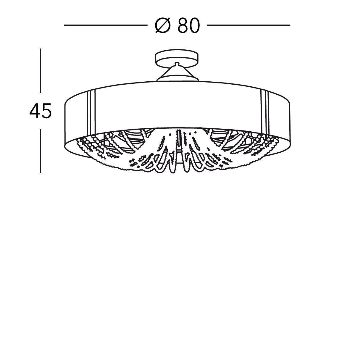 Kolarz 5020.11232.130/aq40 GIOIOSA Ceiling Light