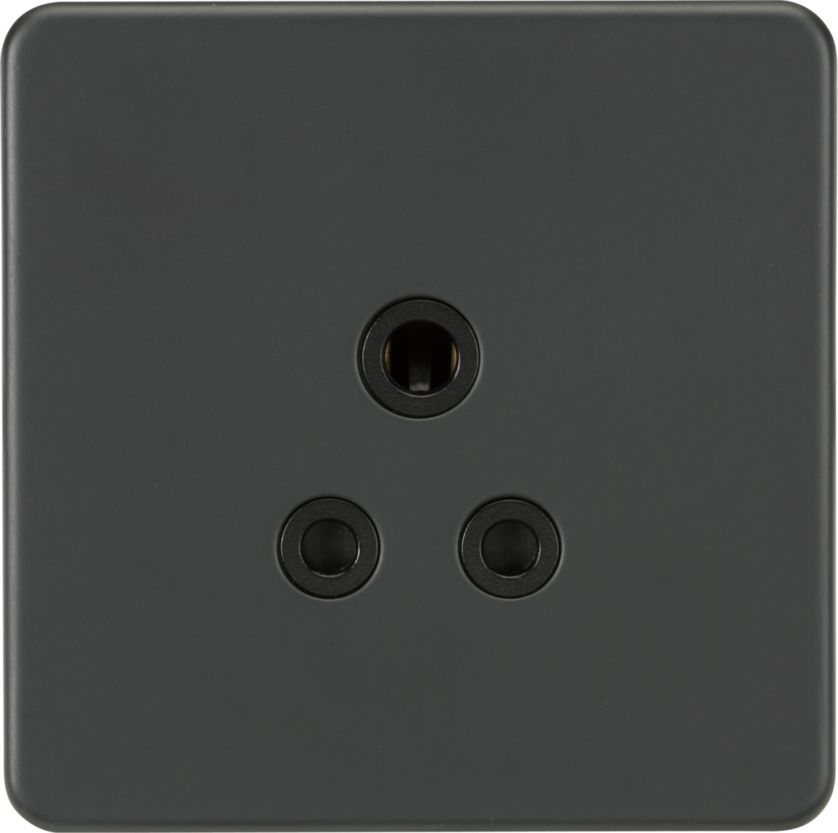 Screwless 5A Unswitched Socket - Anthracite