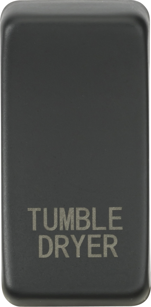 Switch cover "marked TUMBLE DRYER" - anthracite