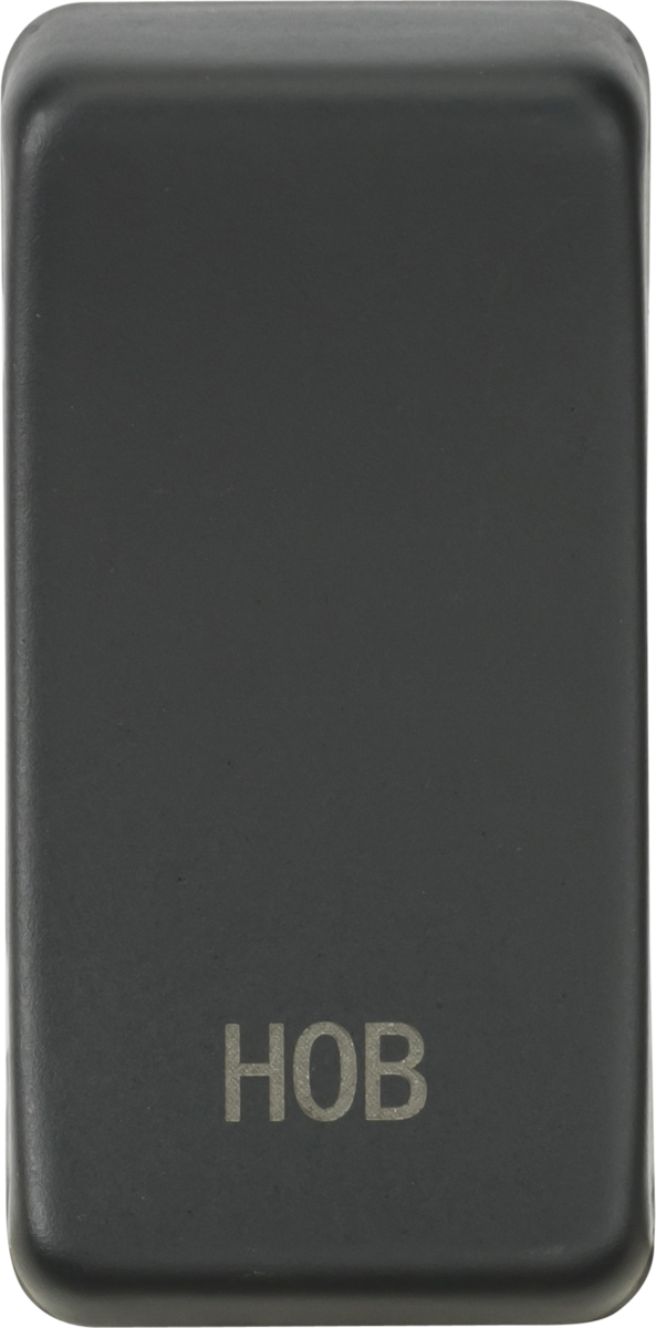 Switch cover "marked HOB" - anthracite