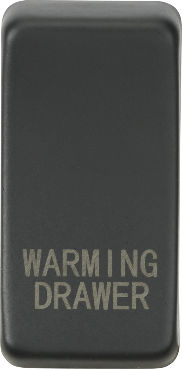 Switch cover "marked WARMING DRAWER" - anthracite