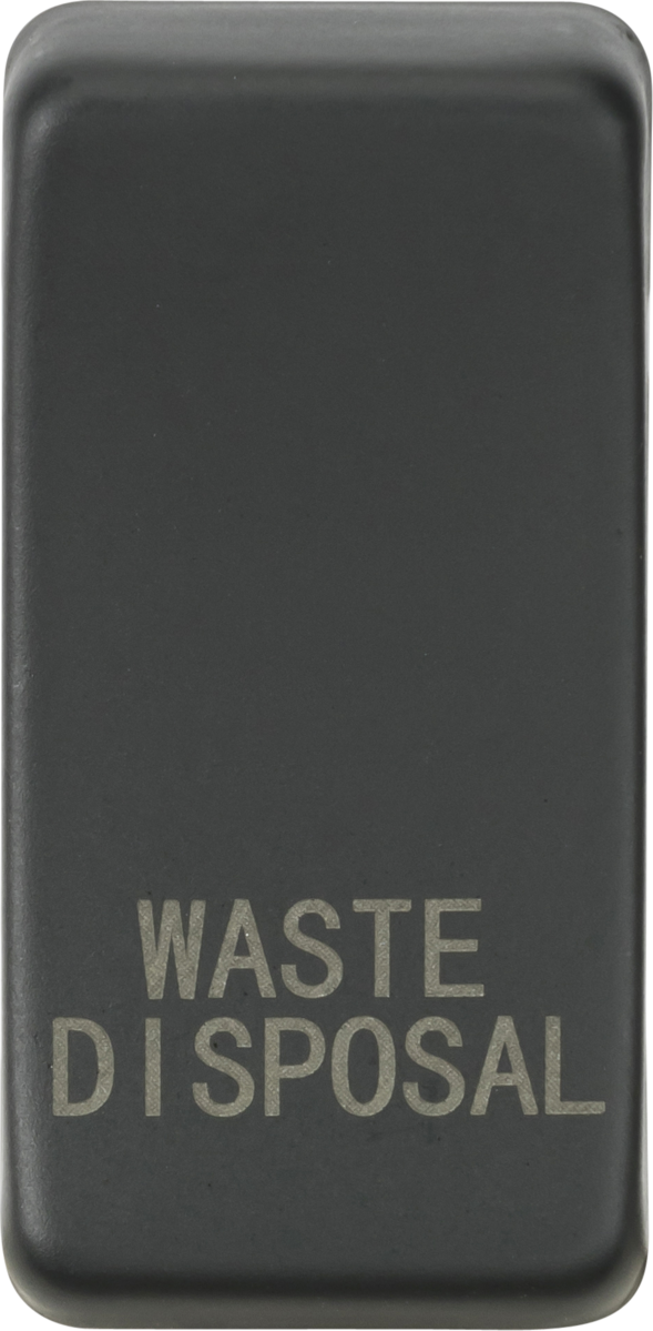 Switch cover "marked WASTE DISPOSAL" - anthracite