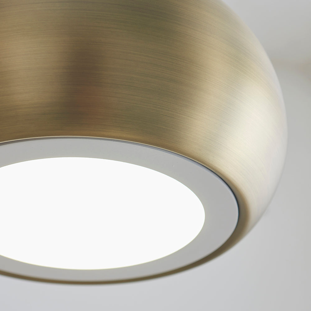 Endon Lighting 61299 Brosnan 1Lt Pendant Matt Antique Brass Paint