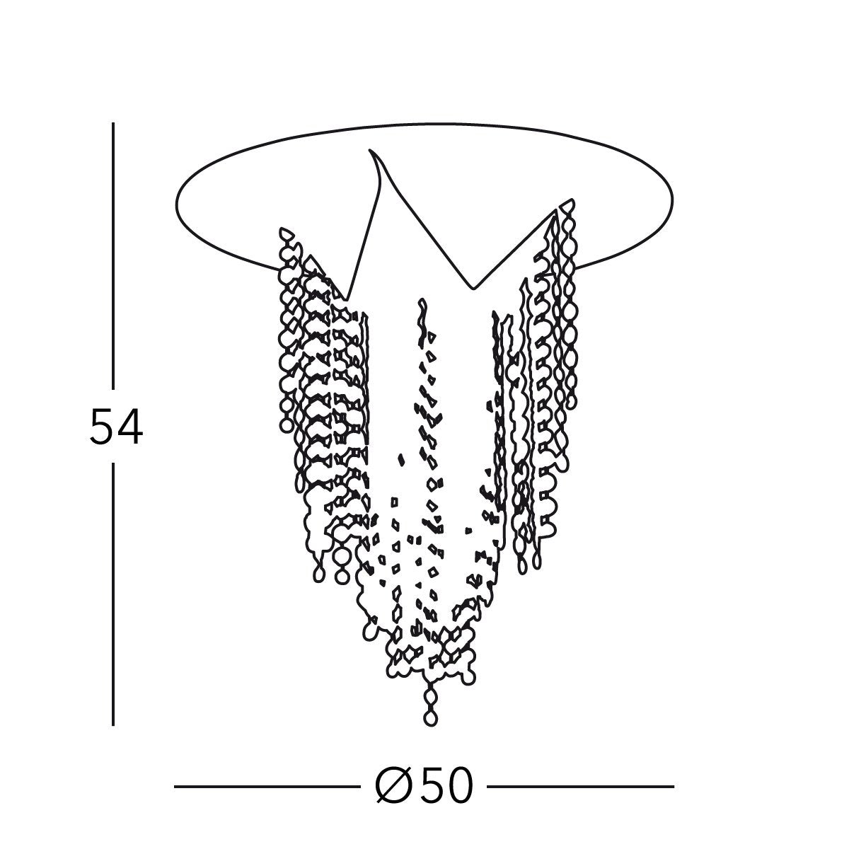 Kolarz 6310.10153.940.Cu FONTE II Ceiling Light