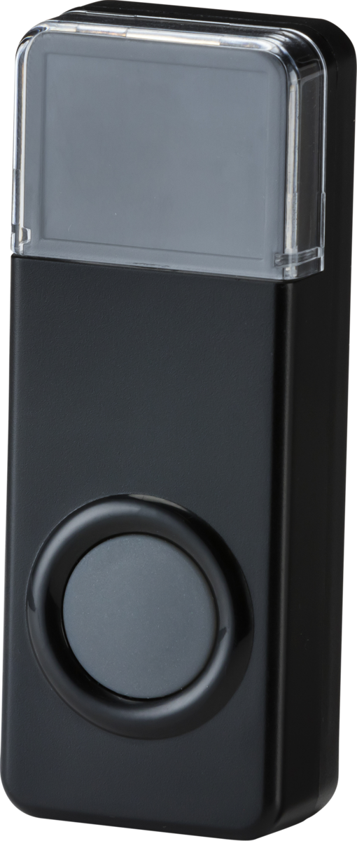 IP55 wireless bell push - black