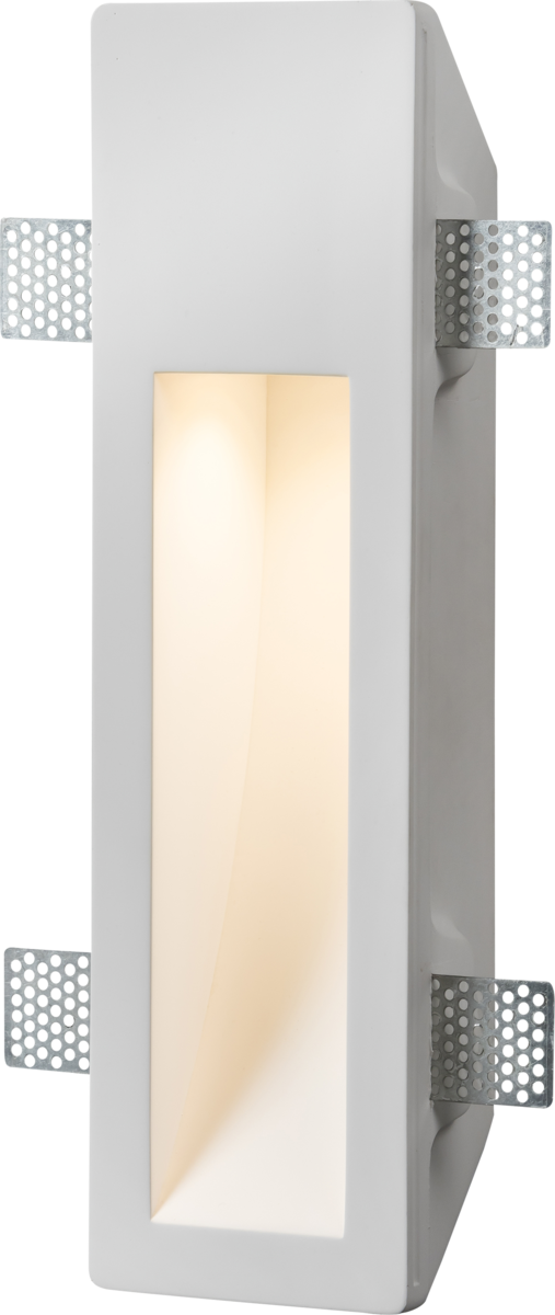230V GU10 35W Recessed Rectangular Plaster Wall Light