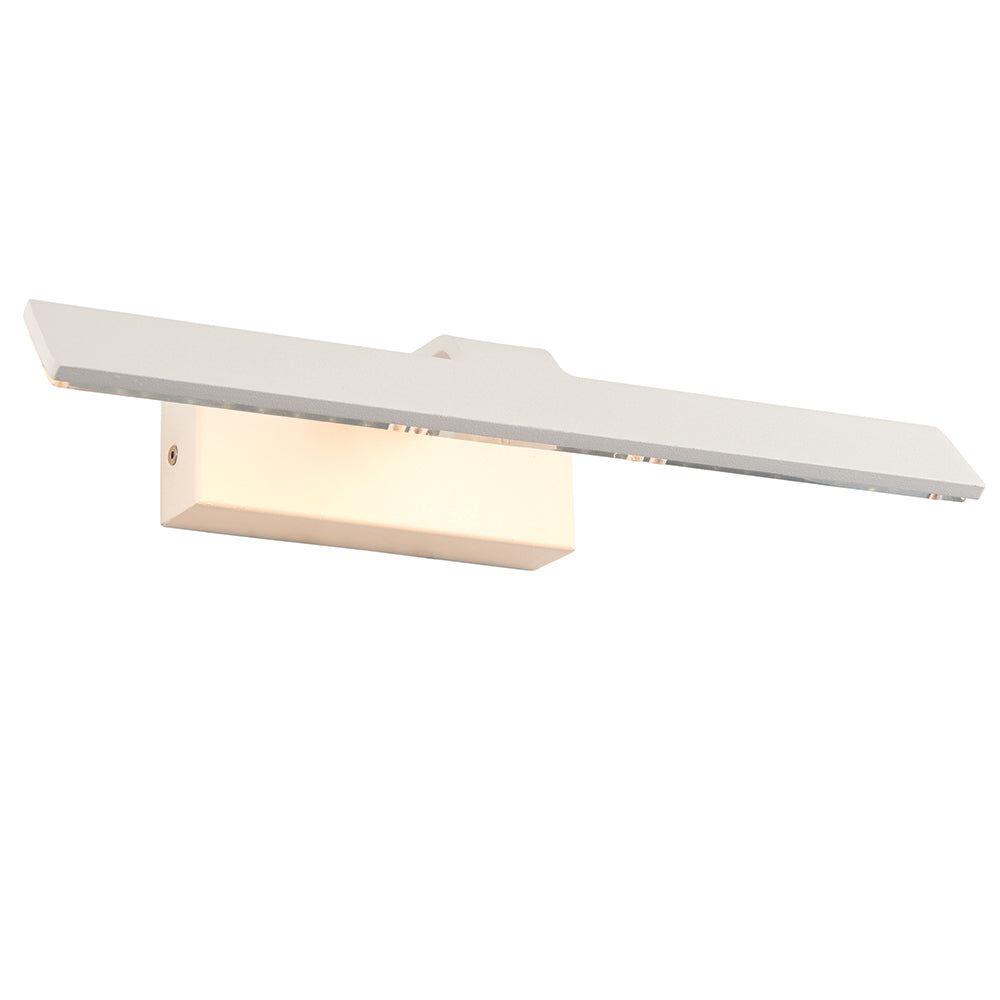 Endon Lighting 68962 Sartre 1Lt Wall Matt White Paint & Clear Acrylic
