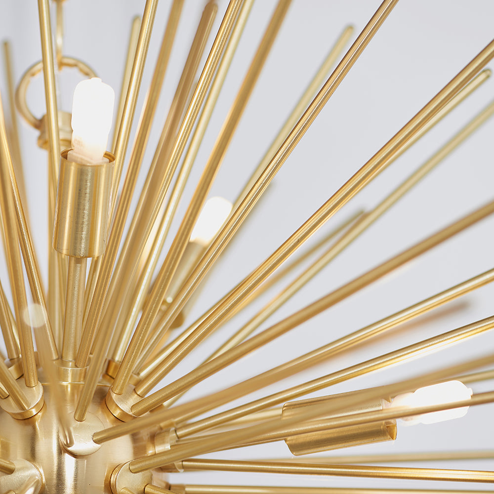 Endon Lighting 70575 Orta 9Lt Pendant Satin Brass Plate