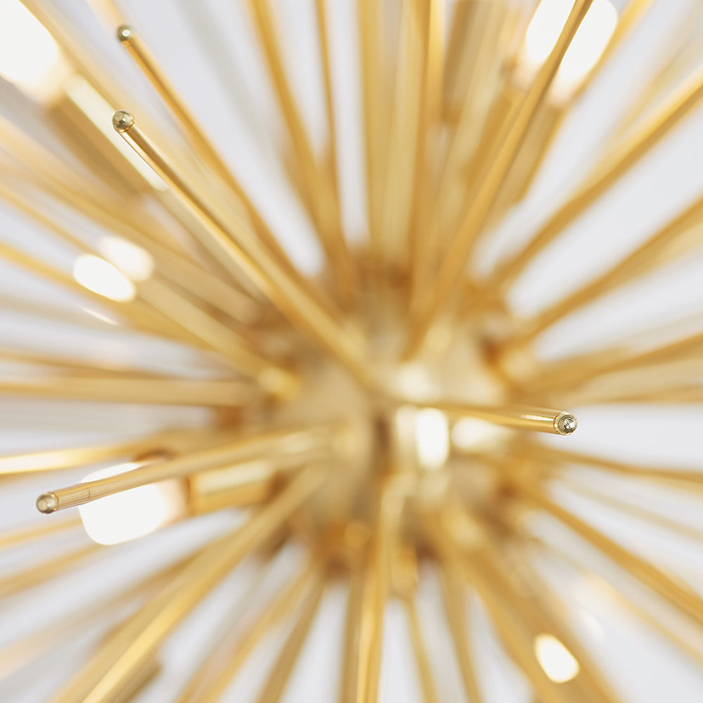 Endon Lighting 70575 Orta 9Lt Pendant Satin Brass Plate