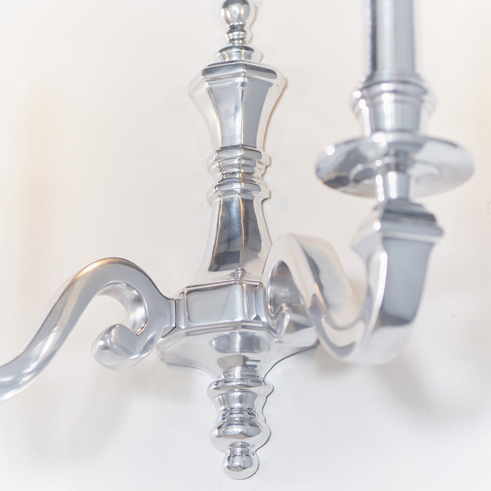 Endon Lighting 73584 Finsbury 2Lt Wall Polished Aluminium