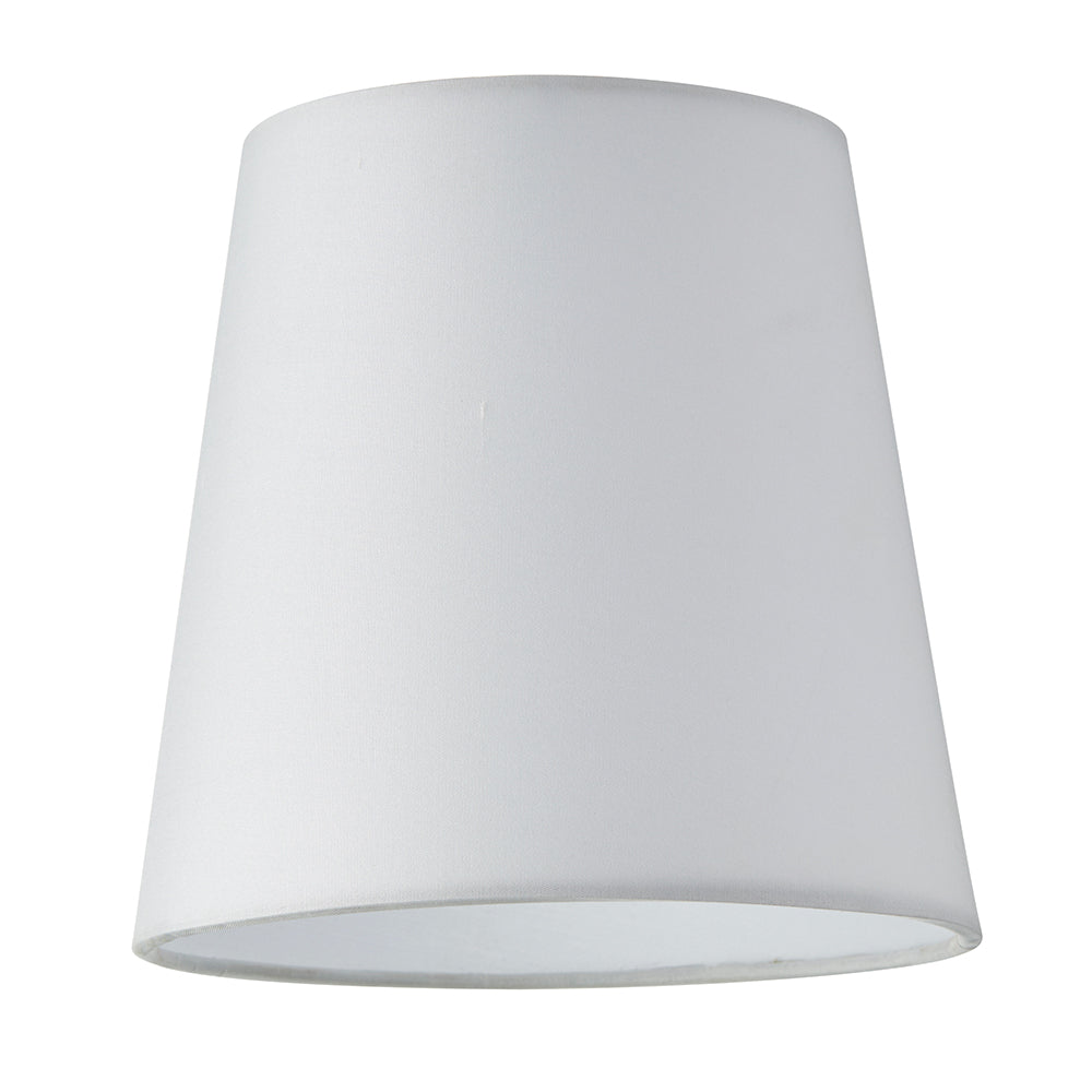 Endon Lighting 74293 Grace 1Lt Shade Vintage White Silk & Gloss White
