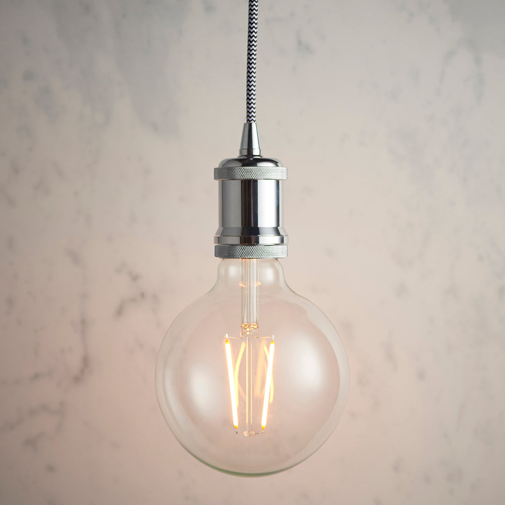 Endon Lighting 76584 Cambourne 1Lt Pendant Chrome Plate