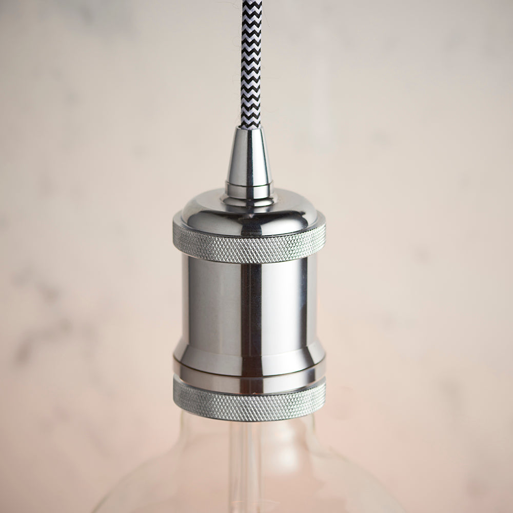 Endon Lighting 76584 Cambourne 1Lt Pendant Chrome Plate